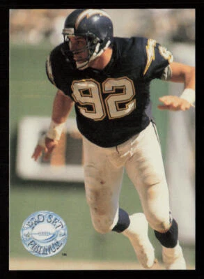 1991 Pro Set Platinum #105 Burt Grossman San Diego Chargers Football Card - Image 1 of 2