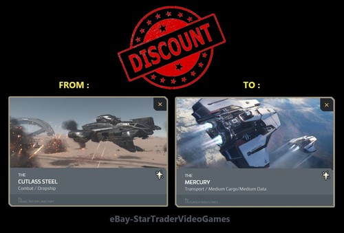 Upgrade De Vaisseau Star Citizen : De Mercury à Redeemer - Code Digital Pour PC - Neuf