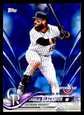 2018 Topps Opening Day Charlie Blackmon Blue Foil #161 -  Colorado Rockies