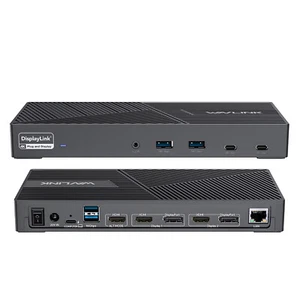 USB C Docking Station(15-in-1) Triple Monitors 10Gbps USB C/A Data 100W Charging - Picture 1 of 9