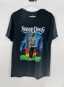 SNOOP DOGG Para Hombre Camiseta Rap Hip Hop Negra Mangas Cortas NUEVA Talla Grande - Imagen 1 de 4