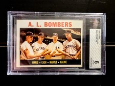 1964 Topps AL Bombers - Roger Maris Mickey Mantle - Al Kaline- Beckett BVG 6