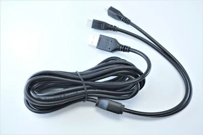 USB-A to 2 Micro USB Splitter Cable, 2.0 High Speed 10FT Long - Image 1 of 3