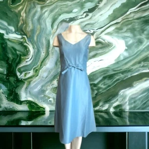 Abito classico donna blu Lynn Lugo taglia 2 formale primavera estate made in USA - Foto 1 di 9