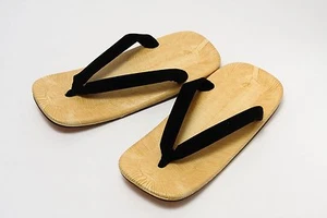 Sandalias japonesas Setta sandalias japonesas con suela de cuero fondo cuero de vaca hechas en Japón - Imagen 1 de 3