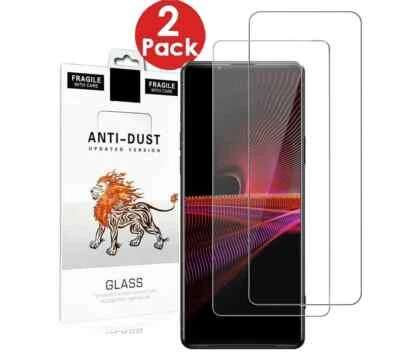 2X Glass For Sony Xperia 1 10 X XA1 XA3 XZ3 XZ4 Screen Protector Tempered Cover - Image 1 of 4