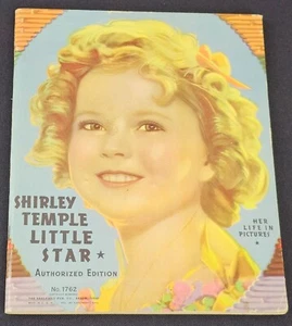 1936 SHIRLEY TEMPLE LITTLE STAR AUTHORIZED EDITION No 1762 - HER LIFE IN PICTURE - Picture 1 of 19