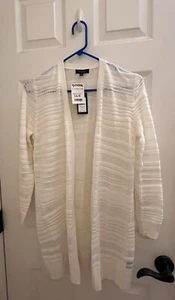 Verve Ami Cream Ivory Open Front Cardigan Size S NEW! - Picture 1 of 3