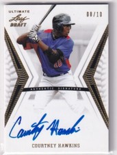 2012 LEAF ULTIMATE DRAFT COURTNEY HAWKINS GOLD AUTOGRAPH AUTO /10