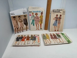 Vintage Simplicity 8046 Butterick 4838 6257 Sewing Patterns CUT Jacket Dress - Picture 1 of 14
