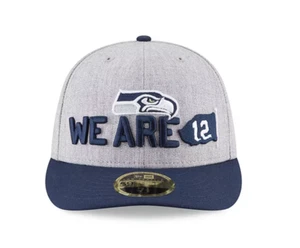 Seattle Seahawks New Era 59fifty We Are Twelve Cap Heather Gray/ Blue Size 7 5/8 - Picture 1 of 6