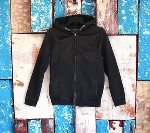 Kids Boys Cat & Jack Raglan-Sleeve Hoodie Full Zip LARGE Dark Gray PRE-OWNED - Picture 1 of 11