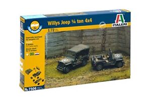 Willys Jeep 1/4 Ton 4X4 Fast Assembly 1:72 ITA7506 - italeri modellismo
