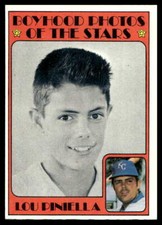 1972 Topps #491 Boyhood Photos Lou Piniella KC Royals NR-MINT SET BREAK!