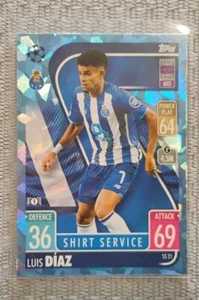 Match Attax 2021 Luis Diaz Shirt Service Crystal Parallel   - Picture 1 of 2