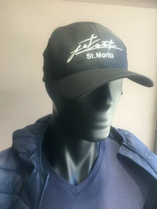 Jet Set St. Moritz Luxury Flexfit cappello baseball cap nero unisex taglia unica - Foto 1 di 7