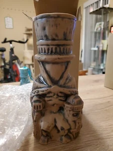 Disney Hatbox Ghost 2019 Tiki Mug Trader Sam's Enchanted Bar 2nd Edition Brown - Picture 1 of 7