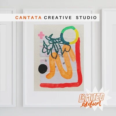 Obra de arte collage expresionismo abstracto original - arte de pared pequeño - medios mixtos  Foto 1 de 4