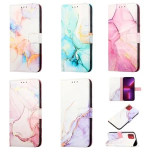 Ochrona Etui na telefon komórkowy do iPhone 12 13 15 Pro Max Plus mini Case Cover Etui Marmur - Zdjęcie 1 z 36