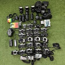 Lot Film Digital Cameras Pentax K1000 Asahi SE Canon Nikon Parts Untested Read**