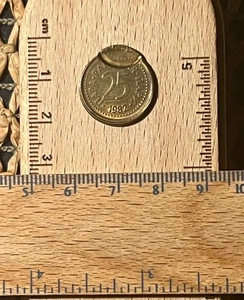 Yugoslav coin 1982.y 25 para with error SFRY Yugoslavia (13.) - Picture 1 of 4