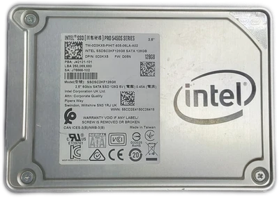 Intel SSDSC2KF128G8 128GB 2.5" SATA III SSD  - Image 1 of 3