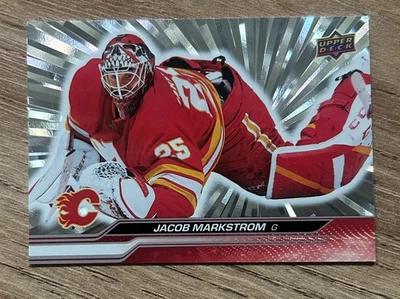 2023-24 Upper Deck Series 2 OUTBURST Jacob Markstrom #279 Calgary Flames - Image 1 of 2