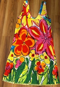 Vestido encubrimiento Jams World para mujer XS floral hawaiano colorido Aloha sin mangas - Imagen 1 de 8