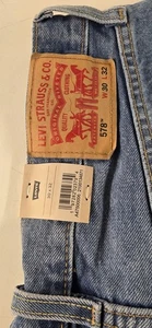 Levi's 578 Baggy Wide Leg Non-Stretch Zip Fly Herrenjeans 30 x 32 blau - Bild 1 von 4