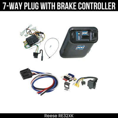 Arnés de cableado de remolque de 7 vías para autocaravana Reese + control de freno para Toyota 4Runner 96-02 Foto 1 de 4