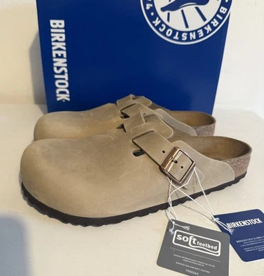 Birkenstock Boston Leder Weichbettung Clogs Tabacco Brown Gr. 42 & 43 Regular - Bild 1 von 4