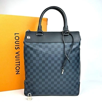 Bolso de mano Louis Vuitton Damier Cobalt Tote Greenwich Business 32×37×8 cm Foto 1 de 4