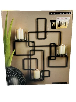 NEW San Miguel Wall Lighting Art Votive Holders - Image 1 of 4