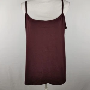 Lane Bryant Women's Classic Cami Tank Top Layering Cotton Plus 14/16 Brown, NWT - Picture 1 of 5