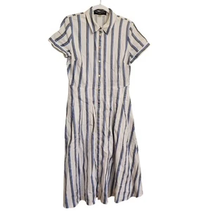 Karl Lagerfeld gestreiftes Hemdblusenkleid Gr. 4 - Bild 1 von 6