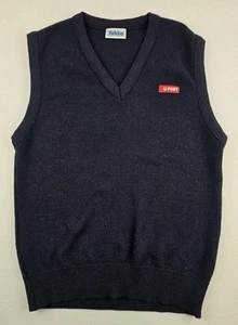Vintage Australia Post Uniform Wool Vest Yakka Corporate Wear Navy Postal Logo - Picture 1 of 9