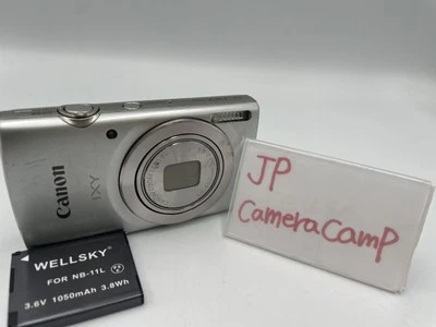 Excellent Canon PowerShot IXY 200 ELPH 185 digital Camera 180 silver 1157 - Image 1 of 4