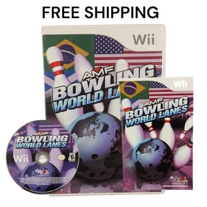AMF Bowling World Lanes Nintendo Wii Complete in Box Case And Manual - Picture 1 of 6