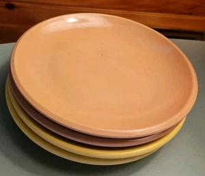 4 platos de postre de pan Watertown MELMAC artículos de por vida 6" melamina rosa grito - Imagen 1 de 5