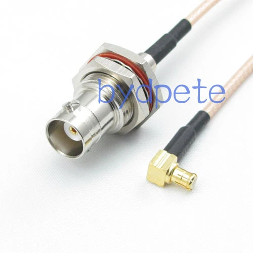 BNC female jack to MCX male right angel RF Pigtail Jumper Cable 8inch RG316 20cm - Image 1 of 1