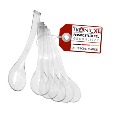12 Pezzo San Feinkostlöffel Trasparente Aperte Lavastoviglie Cucchiaio Fine - Immagine 1 di 4