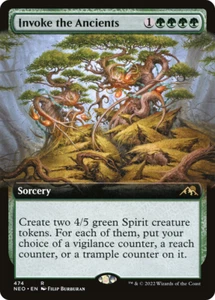 Invoke the Ancients *Extended Art* | NEO Kamigawa: Neon Dynasty | NM MTG - Picture 1 of 1