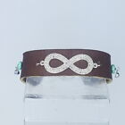 Boho Genuine Leather Infinity Eternity Bracelet