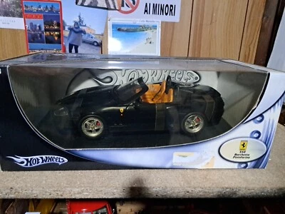 Ferrari 550 Barchetta Pininfarina 2000 Black 1:18 Hot wheels N2055 - Immagine 1 di 4