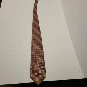 Kenneth Cole Mens Necktie Multicolor Geometric 100% Silk - Picture 1 of 7