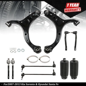 Kit de suspensión de 10 piezas para Kia Sorento 07-13 brazo de control delantero barra estabilizadora enlace botas - Imagen 1 de 9