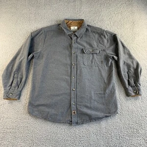 NEW Legendary Whitetails Shirt Mens XL Gray Flannel Original Buck Camp Button Up - Picture 1 of 19