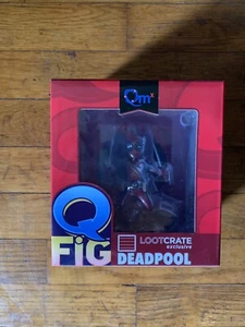 Nuevo en embalaje original LootCrate exclusivo de Deadpool figura de acción Marvel QFig - Imagen 1 de 5