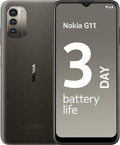 Nokia G11 32GB 4G Charcoal Dual TA-1401 6.5" Unlocked Grade A UK Seller Warranty