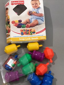 vintage fisher price snap lock beads